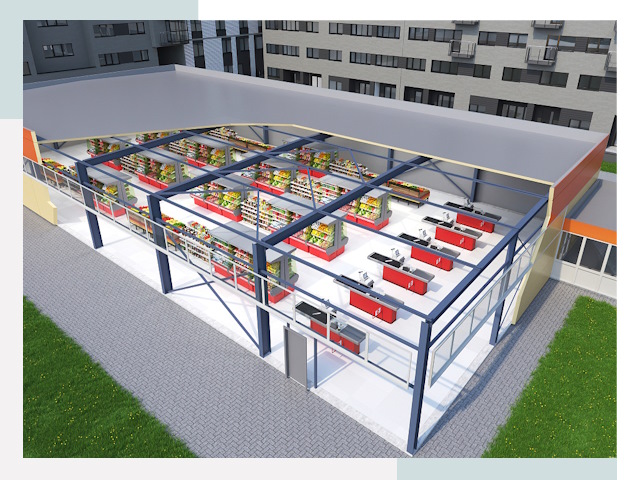 Строительство магазинов в Стерлитамак от 618 руб. за м²