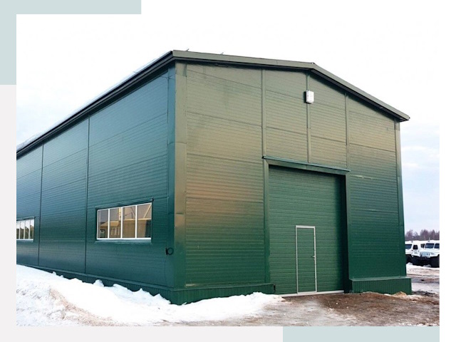 Двускатные ангары в Стерлитамаке