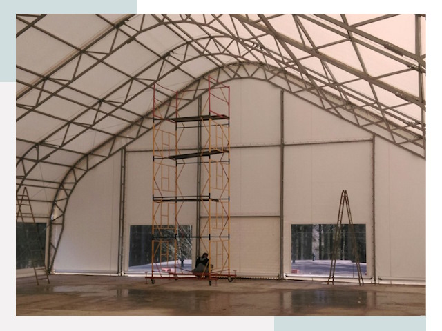 Шатровые ангары в Стерлитамаке