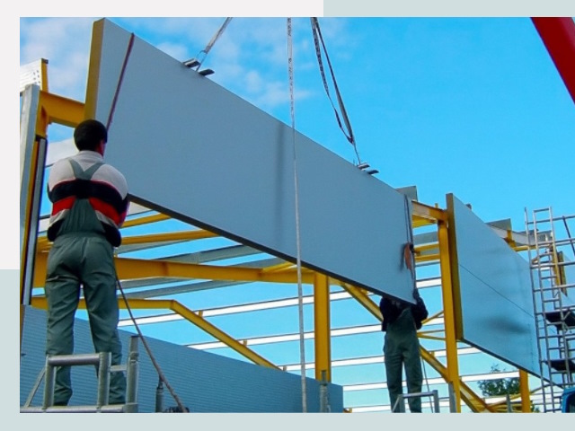 Монтаж сэндвич-панелей в Стерлитамаке от 618 руб.