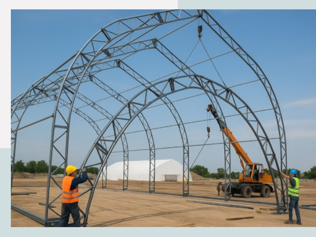 Монтаж ангаров в Стерлитамаке от 618 руб. - Надежно и быстро