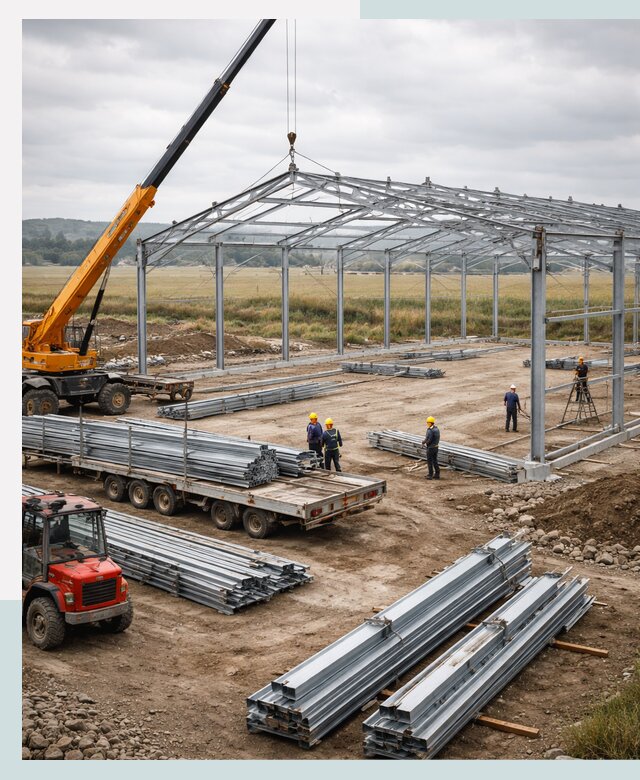 Строительство ангаров для сельхозтехники в Стерлитамаке под ключ