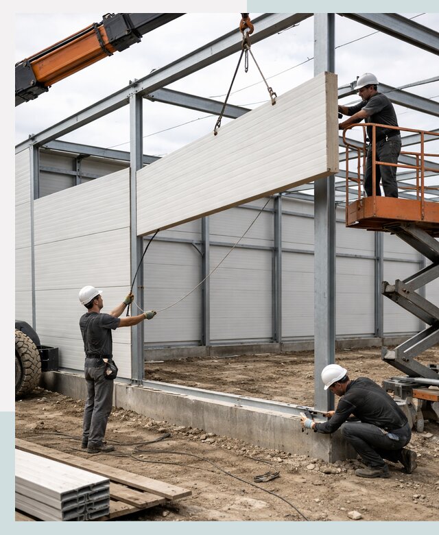 Строительство складов из сэндвич панелей в Стерлитамаке под ключ